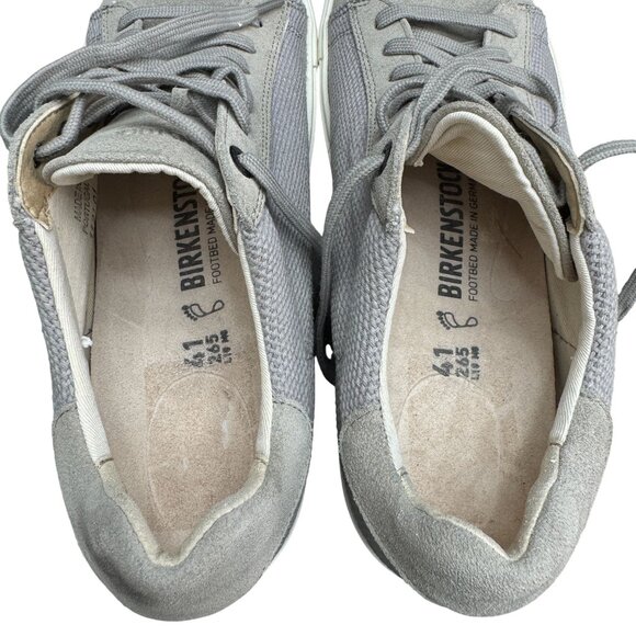 Birkenstock Bend Low Canvas & Suede Sneaker Gray Shoes, Size M 8 /W 10 WORN ONCE - Picture 8 of 10